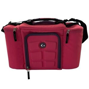 Six Pack Fitness Innovator 300 Meal Prep Management Tote Pink Bag